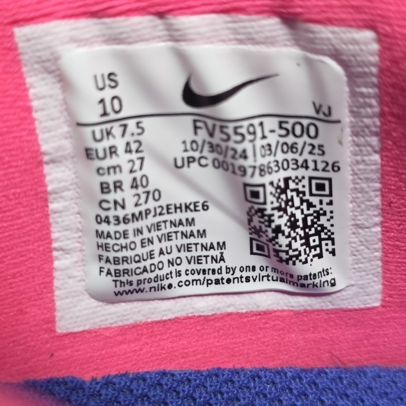Nike Womens Interact Run EasyOn Purple/Pink Running Shoes FV5591-500 Size 10 New - Picture 4 of 10